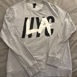 LA NYC h&m grey sweatshirt